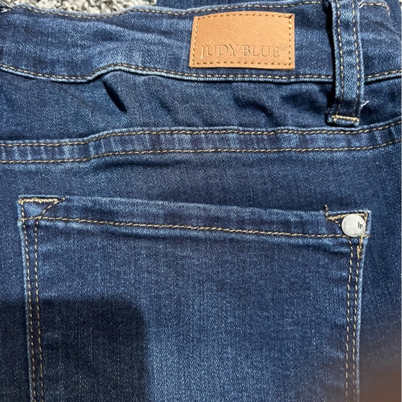 Judy Blue cropped Flare Jeans Women 9/29 denim Raw Hem  Boho Western - Picture 5 of 5